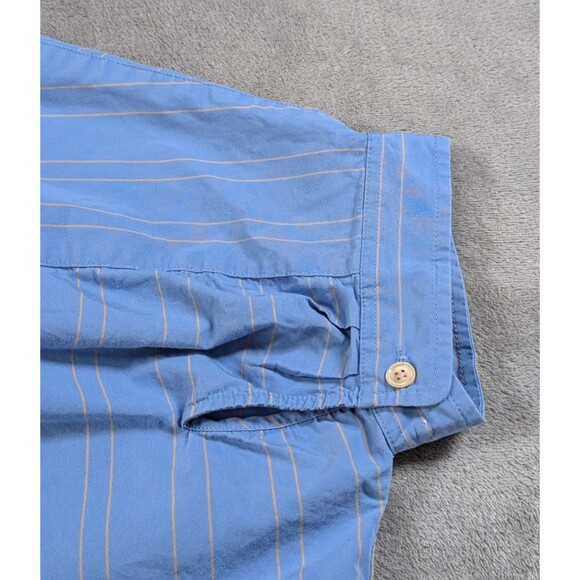 Aritzia Wilfred Free Stripe Shirt Womens L Blue Boxy Boyfriend Button Up - Picture 4 of 8